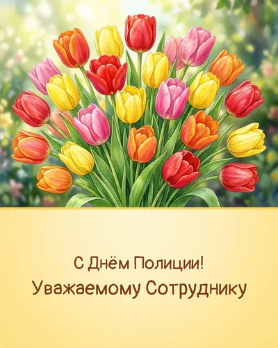 открытка с днём полиции!